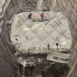 Mz Wallace Mini Double Zip Pouch Cosmetic Dede Johnson Ski
